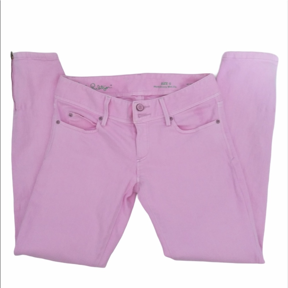 LILLY PULITZER pink Worth skinny jeans - Picture 4 of 5